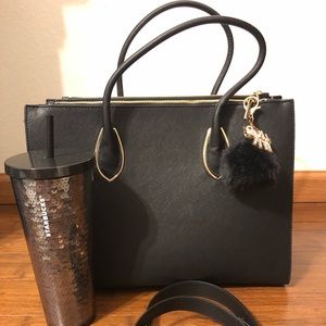 H&M Large Purse with gold accent